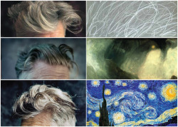 free-parking: David Lynch’s hair compared to famous artwork via Jimmy Chen 