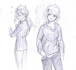 timeandbananas:  asparklethatisblue:  a sketch of gender bended 10 and Simm!Master. I’m not sure about the things the Doctor would wear and her hairstyle yet  This needs ten thousand notes immediately. (Never not reblog female Simm!Master) 