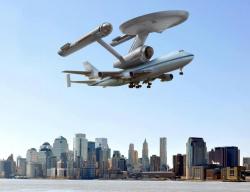 George Takei: Apparently the &ldquo;Enterprise&rdquo; was recently taken to the Intrepid in NYC. A fan captured the moment here.