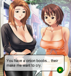 shiva-inu:  Currently playing a hentai game, and this was one of the options. It was also the correct choice to advance in the game.  Which meet-n-fuck is this, be honest with me
