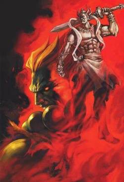 queen-snakebite:  Akuma/Gouki was based on the Guardian of Buddha, otherwise known as Nio, a muscular wrath-filled being. Just throwing out some trivia lol.