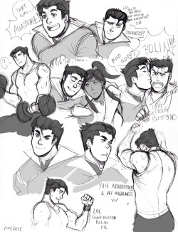 hinokit:  Here’s some more Bolin O: …ishI tried to draw him looking younger than I first drew him xD  
