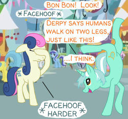 hahaha I think it&rsquo;s going in my headcanon that despite loving her, BonBon sometimes gets embarrassed to be with Lyra in public.