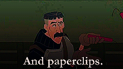 the-absolute-best-gifs:  shadowednarrator: Vinny Santorini (Atlantis: the Lost Empire) // We done a lot of things we’re not proud of. Robbing graves, eh, plundering tombs, double parking. But, nobody got hurt. Well, maybe somebody got hurt, but nobody