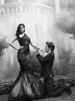 inspirationgallery:  Kristen Stewart (wearing Alexander McQueen) and Robert Pattinson photographed by Mark Seliger for Harper’s Bazaar, Dec 2009 