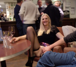 publiclyindecent:  runflyrun:  Catherine flashing her Clit Rings at a pub in Glastonbury. Good times.  http://publiclyindecent.tumblr.com/