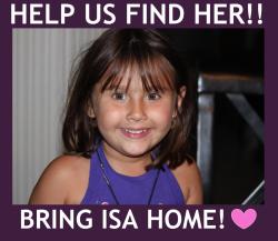 beyoncayy:  arizon4-prid3:  ATTENTION ATTENTION ATTENTION So this 6 year old sweet little girl, her name is Isabel Celis has gone missing, the kidnapper came into her room through the screen window. She has been missing since April 20th. Imagine that