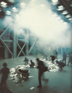 petrole:  dragon - explosion, cai guo-qiang for pleats please issey miyake, issey miyake making things exhibition paris 1998 