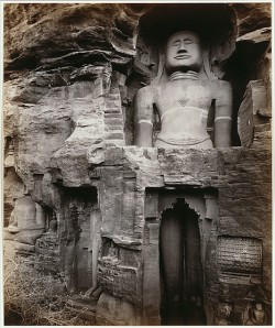 realbroad:  Large Shrine Figure in the Happy Valley, Gwalior, India Unknown photographer, 1860s 