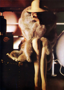  Anjelica Huston for Yves Saint Laurent, 1973.   