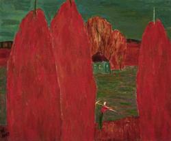 poboh:  Red stacks, 2007, Savelyev Ilya Moiseevich. Russian born in 1953.  (quando non dà in smanie per i preraffaeliti, poboh è una cattedrale di buon gusto)