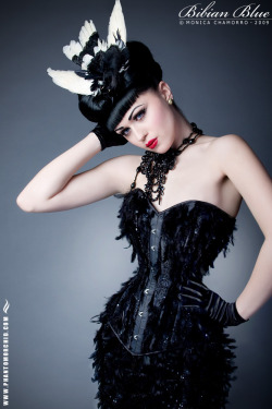 peachylingerie:  Designer &amp; stylist: Bibian Blue, model: Viktoria Modesta, photo: Phantom Orchid.