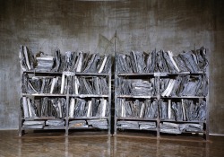 mianoti:  Anselm Kiefer * [+] Zweistromland / Land of Two Rivers installation, mixed media, 1985-1989 […] Throughout his career Kiefer was a maker of books, one-of-a-kind works like medieval manuscripts. His most monumental expression of this interest