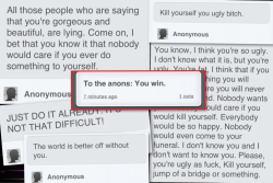 daisera:  rosybl-iss:  tgwb:  the-deepthroats:  show-big-or-go-home:  theangeloguy:  suicidaldarling:  imnolonger-yourmuse:   I started following this girl and her whole dash ended up these. And her last post. I can’t even say words. Anons took her
