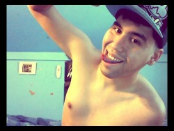 freakishlytallhomosexual:Me being silly for Topless Tuesday 