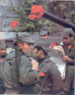 estial:  25 de Abril, Revolução do Cravos. Portugal  Better hope war doesn&rsquo;t break out. They&rsquo;ll be screwed&hellip;Death by flowers
