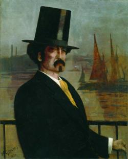 blastedheath:  Walter Greaves (1846-1930) Whistler on the Thames 1874. Oil on canvas. Ferens Art Gallery, Hull. 