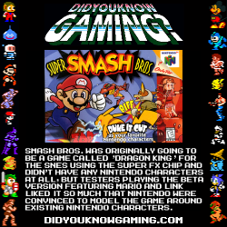 didyouknowgaming:  Super Smash Bros. 