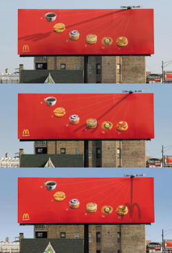 totallyfubar:  sherlockholmeshasleftthelibrary:   Creative Mcdonalds ads  this is the very height of art here in America  Just because they’re McDonalds ads doesn’t mean they aren’t creative and really fucking cool. 