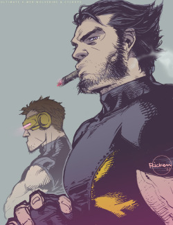 xombiedirge:  Ultimate X-Men: Wolverine &amp; Cyclops by Ricken / Blog
