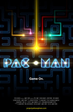 theawkwardgamer:  PacMan Movie Poster by LoganEDavis  Pac Man   Tron = retardation but still funny.