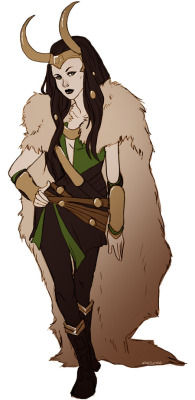 alexisneo:  Lady Loki.  I wanted to create an outfit kind of matching the movie Loki’s design. 