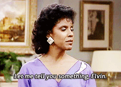 michonnes:  Elvin: Sorry, Mrs. Huxtable, I didn’t know you did that kind of thing. Clair: What kind of thing? Elvin: Serve. Clair: Serve? Serve whom? Elvin: Serve him. [referring to Cliff]Clair: Ohhh, serve him? As in serve my man?  