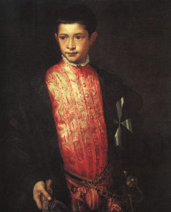 undare:  Titian, Portrait of Ranuccio Farnese, 1542. 