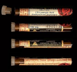 eatsleepdefeatrepeat:  2c-me:  Sandoz LSD. This is some OG shit. Made by Hoffman himself.  notice the vials the LSD is held in is unable to be seen thru. this is to protect LSD from the light and heat. It also appears these are meant to be stored in some