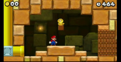 New Super Mario Bros. 2 These screens feature a golden fire flower, turning Mario into a coin powerhouse, turning everything he hits and touches into coins.  You&rsquo;re also able to play through the entire single player game with a friend. 