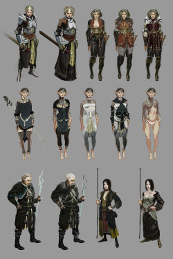 foolishbutcharming:  Character Concepts for Dragon Age II