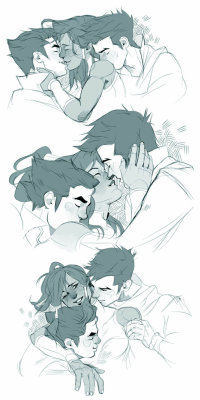 wheretheavatarboysat:  LoK Doodles by Paexiedust Because sharing is caring.  
