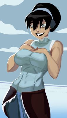 morganagod:  Older Toph Continues Modeling Watertribe Fashion by *morganagod   ;9