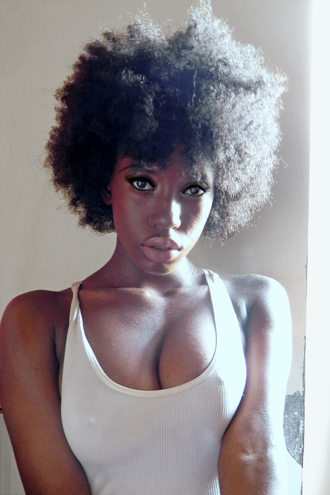 Beautiful afro hairstyle