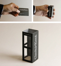 laughingsquid:  Ad Agency Clark&amp;Kent Creates Pop-Out Phone Booth Business Cards  Excelente