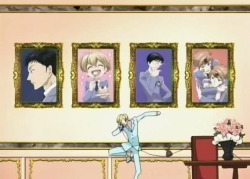 ladywillowgrey:  ranlay:  twerkrivantas:  chickenn-nuggets:  slowbrony:  mischievous-host:  Tamaki calls everyone to tell them that Haruhi is missing  can we just appreciate that Tamaki has portraits of his friends in his house  can we just appreciate
