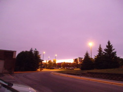 Lavender sunset from outside the back lot of my work tonight.  Aww yea.