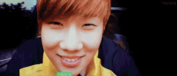 cchanginfinite:  leader you are sooo cute even with your small eyes 