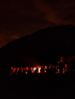 damianosandei:  Fire at scout camp, North Italy 