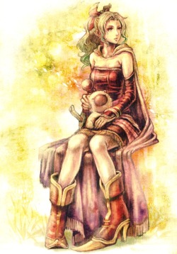 Lovely fan art of Terra from Final Fantasy VI, although the boots are ridiculous.