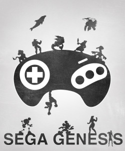 gamefreaksnz:  Minimal Gaming Series Sega Genesis (Mega Drive) Nintendo 64 (N64) and the Nintendo Entertainment System (NES/Famicom) Art by Lee Gustin Website || Twitter || deviantART 