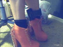 midnight-spectrum-again:  petal-metal-blog:   petal-metal:  OMG MY NEW SHOES CAME :3 ignore my ugly house arrest ankle bracelet. haha  this picture is so old, but omg the notes guys the notes and it’s just my shoes well and my ankle bracelet BUT STILL