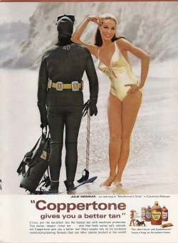 Julie Newmar, Coppertone, Vintage Ad, Playboy - June 1968