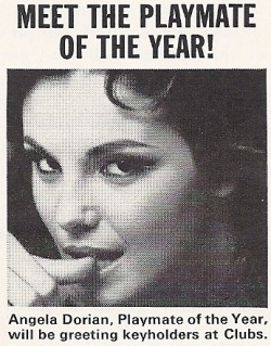 Angela Dorian, Vintage Ad, Playboy - June 1968