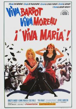 Brigitte Bardot et Jeanne Moreau dans Viva Maria, 1965.