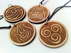 salmonking:  raitsui:  mesmerizedish:  blazerdesigns:  June Giveaway: Avatar Elemental Necklaces With all the requests for these to be added to my shop, here it is! Prize One winner receives a set of all four Avatar Elemental necklaces Rules Reblog this