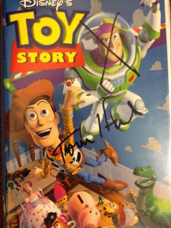 galifianafuck:  itslauren:  So this girl I went to middle school with met Tom Hanks today. &amp; this is how he signed her copy of Toy Story.   And people wonder why I may still have a crush on Tom Hanks.