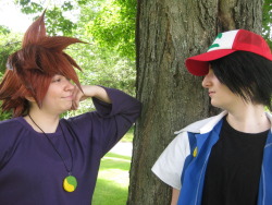 askashandgary:  girl-in-the-library:  Pokemon Photoshoot Part 3: More than Friends Intro Part 1: Rivals Part 2: Friends Part 4: Individual poses Part 5: In which we attempt to recreate a couple of internet memes  ((June 2012 - Shippers gonna ship. Not