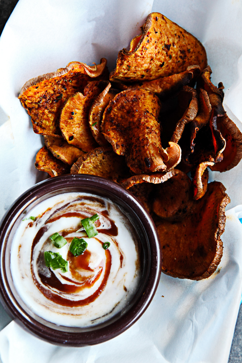 Oven-Baked Honey Barbecue Sweet Potato Chips