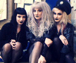 I did a shoot yesterday for Blue Rinse with these lovely babes, lots of goth make up and meatloaf shirts ahoy.